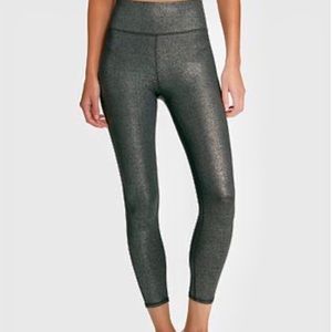 DKNY Sport Glitter Ankle Leggings NWOT | S